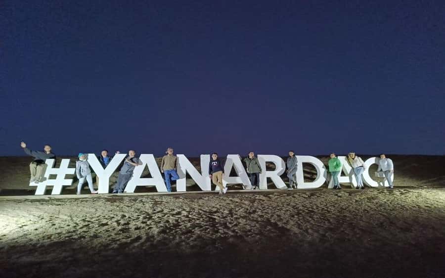Ateshgah Fire temple and Burning mountain tour - Yanar Dag and the flames from below