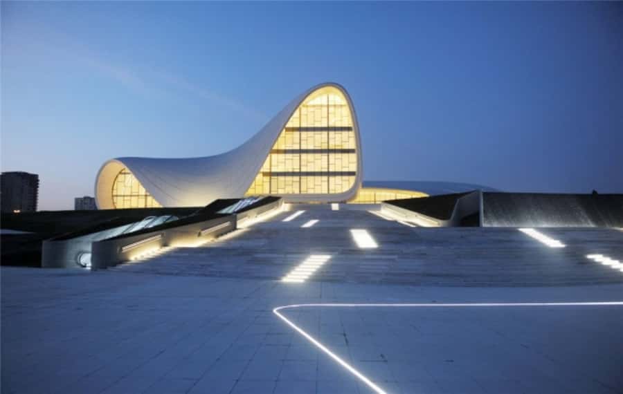 Baku: 3-Hour Private Night Tour (Yanardag & More) - Pickup and the ride across Baku
