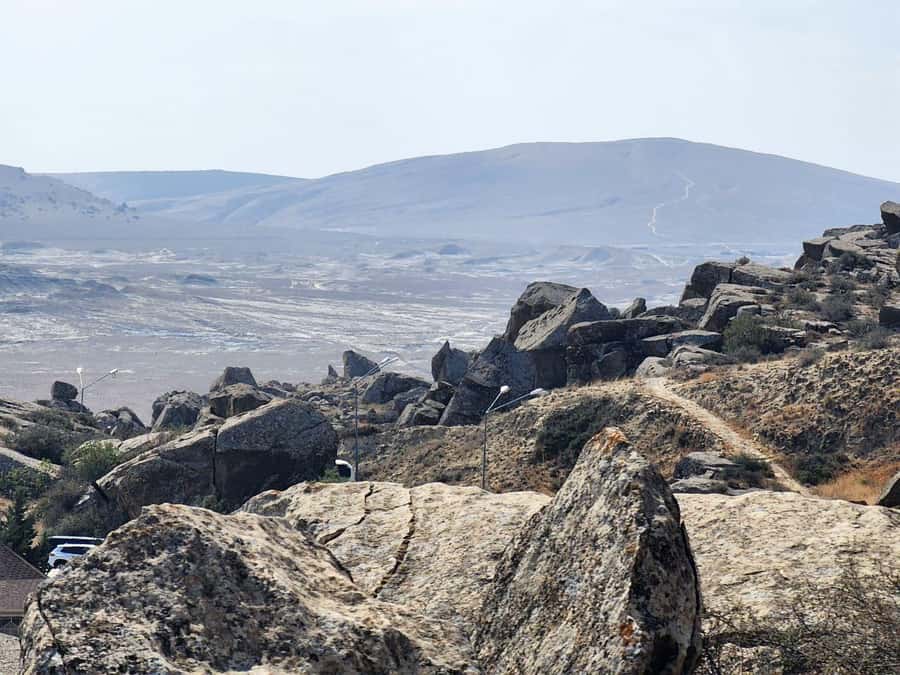 Baku: Gobustan, Mud Volcano, Fire Mount, Temple Lunch Entry - Yanar Dag, where the hillside burns