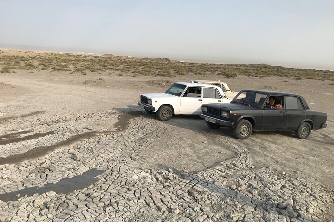 Baku: Gobustan, Mud Volcano, Fire Temple & Burning Mountain - The Gobustan mud volcanoes and the bumpy 4x4 ride