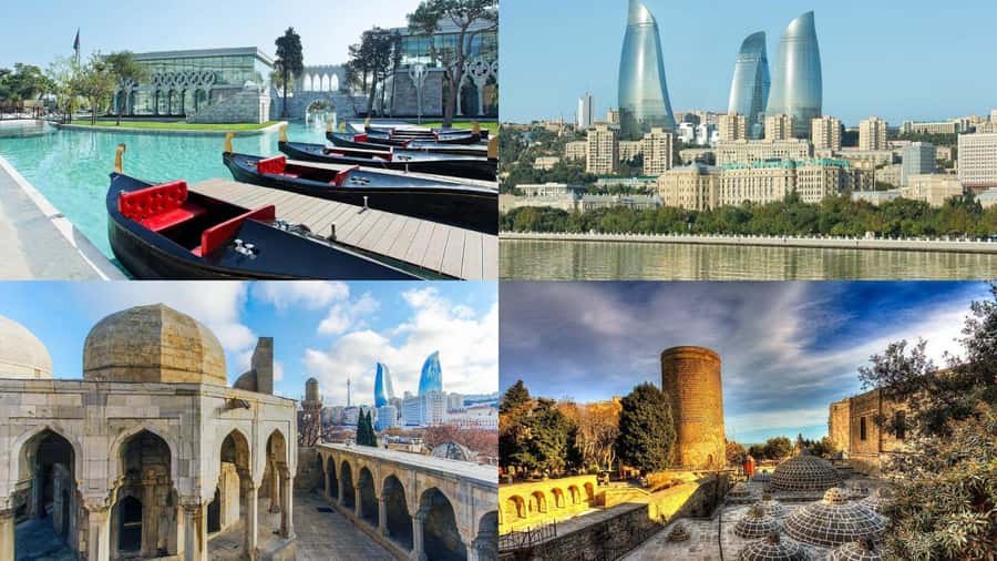 Baku Historical and modern tour in 2-3 hours+FREE Night tour - A quick look at the 210-minute format