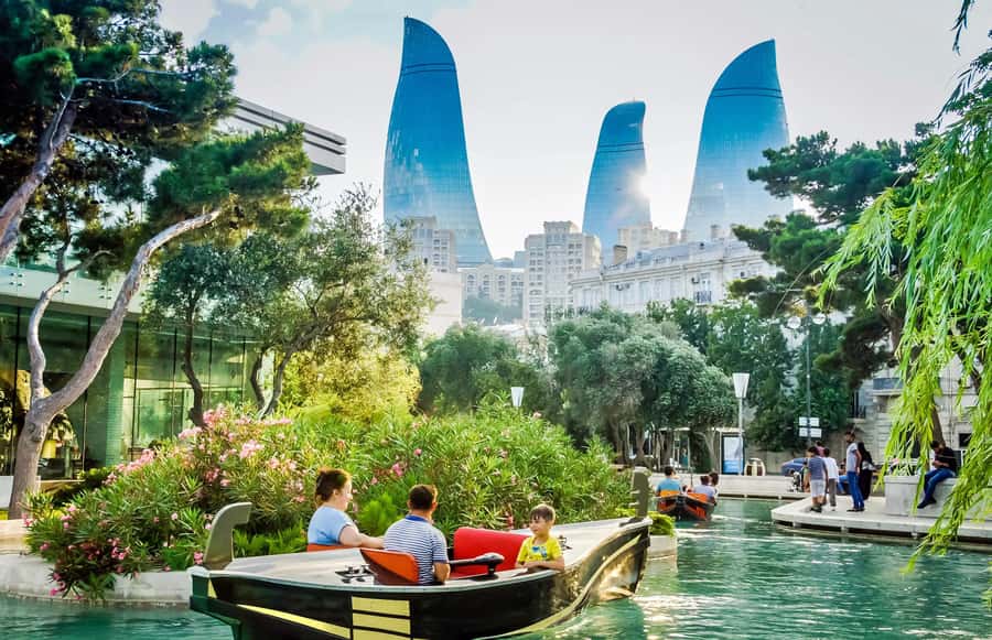 Become a Baku resident in a day - Highland Park and the Flame Towers set the tone