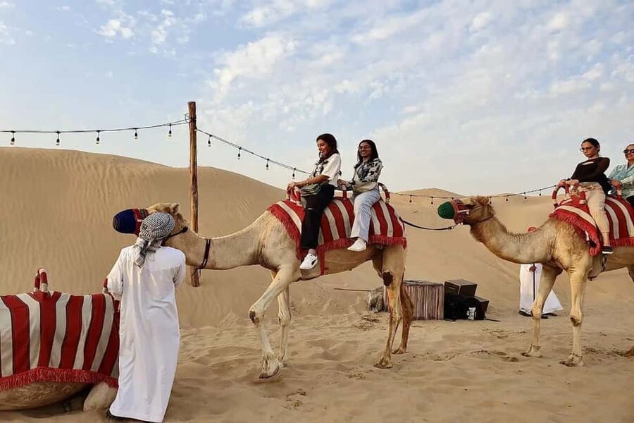 Dubai: Desert Safari, Camel Ride, Quad Bike & BBQ Dinner - A short camel ride with a traditional feel