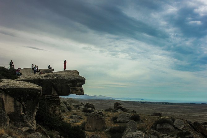 Gobustan, Mud volcanoes, Fire temple, Fire mountain GROUP TOUR - Yanar Dag, the burning mountain