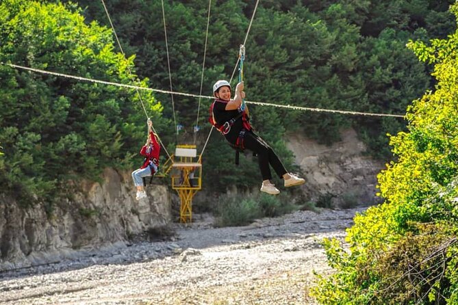 Sheki Adventure Nature Private Tour (Zipline, ATV, Off-road) - Khanland Əyləncə Mərkəzi and the zipline ride
